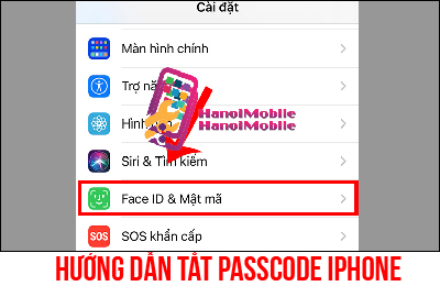 Hướng dẫn tắt pass code trên iphone